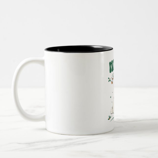 merry christmas Two-Tone coffee mug (Left)