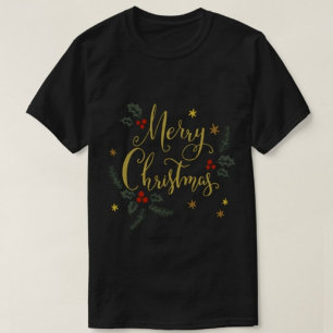 Merry Christmas typography Modern tshirts 