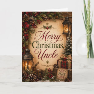 Merry Christmas Uncle Card