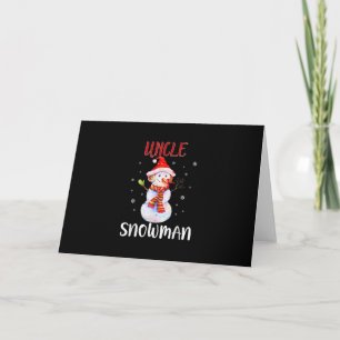 Merry Christmas Uncle Snowman   Uncle Gifts Card