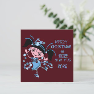 MERRY CHRISTMAS VACATION NEW YEAR GREETING WISH