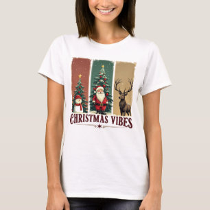Merry Christmas Vibes Only Xmas T-Shirt