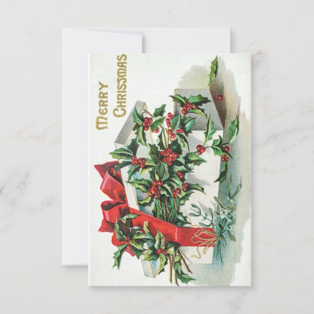 Merry Christmas Vintage Card (Front)