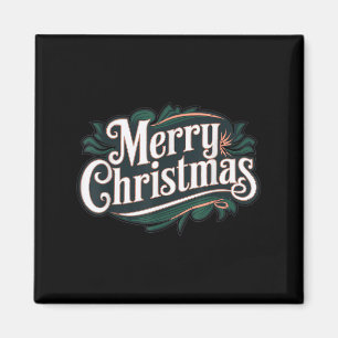 Merry Christmas Vintage Festive Holiday Nk Xmas  Magnet