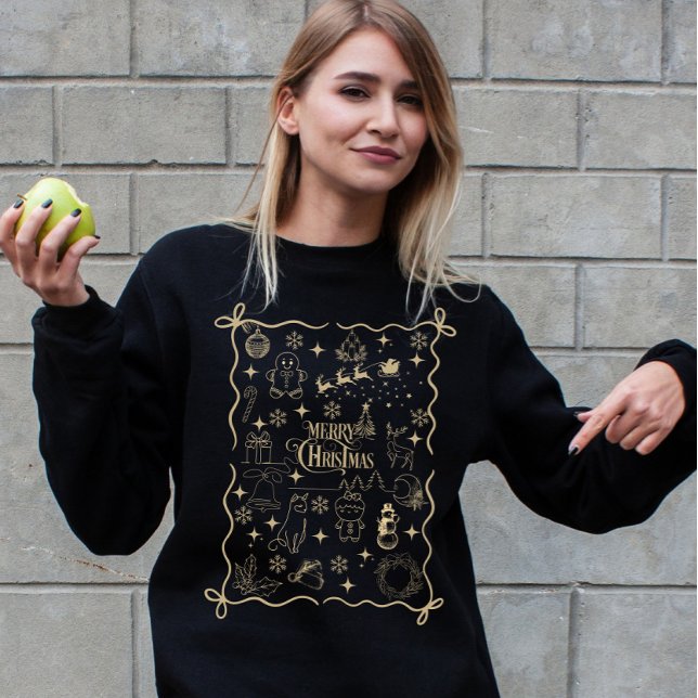 Merry Christmas Vintage Festive Memories Sweatshirt (Creator Uploaded)