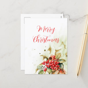 Merry Christmas Vintage Holiday Postcard