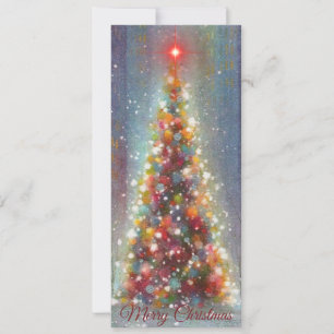 Merry Christmas Vintage Holiday Tree Card