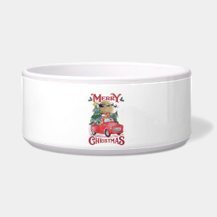 Merry Christmas Vintage Red Santa Truck