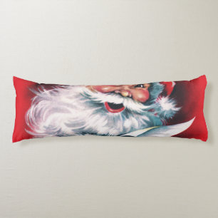 Merry Christmas,vintage,retro,Santa claus,happy Sa Body Cushion