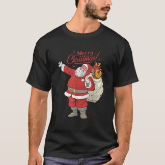Merry Christmas Vintage Santa Claus Face Old Fashi T-Shirt