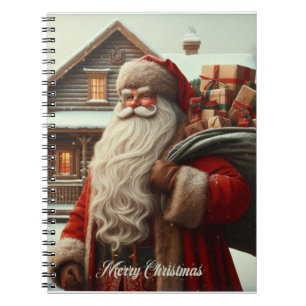 Merry Christmas vintage Santa Notebook