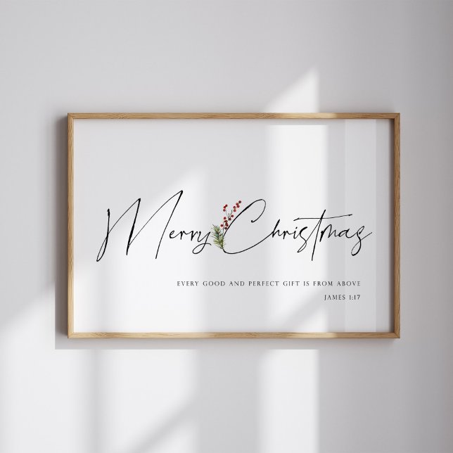 Merry Christmas watercolor Christmas poster (Creator Uploaded)