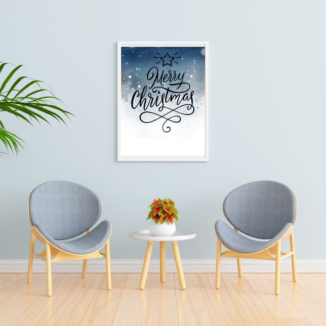 Merry Christmas watercolour  Poster (Creator Uploaded)