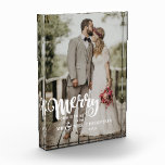 Merry Christmas | Wedding Photo Christmas<br><div class="desc">This Christmas card is perfect for showcasing your favourite wedding photos. The front has full 5x7 opening for your photo with  the word "Merry" in a bold white script font with options to personalise with your last name and year.</div>