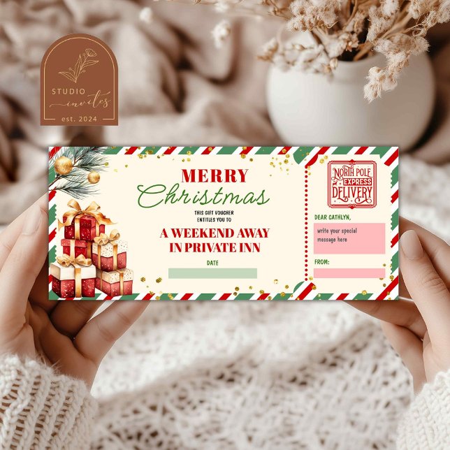 Merry Christmas Weekend Holiday Voucher Gift (Creator Uploaded)