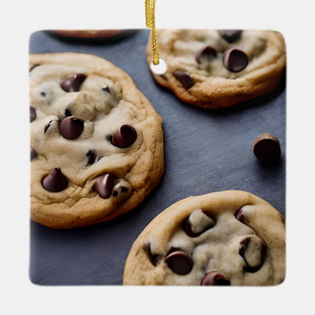 Merry Christmas Weir-dough | Funny Cookie Pun Ceramic Ornament (Front)