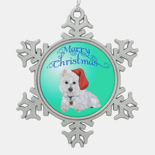 Merry Christmas Westie Ornament