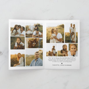 Merry Christmas Whimsical Script Family 12 Photos Holiday Card