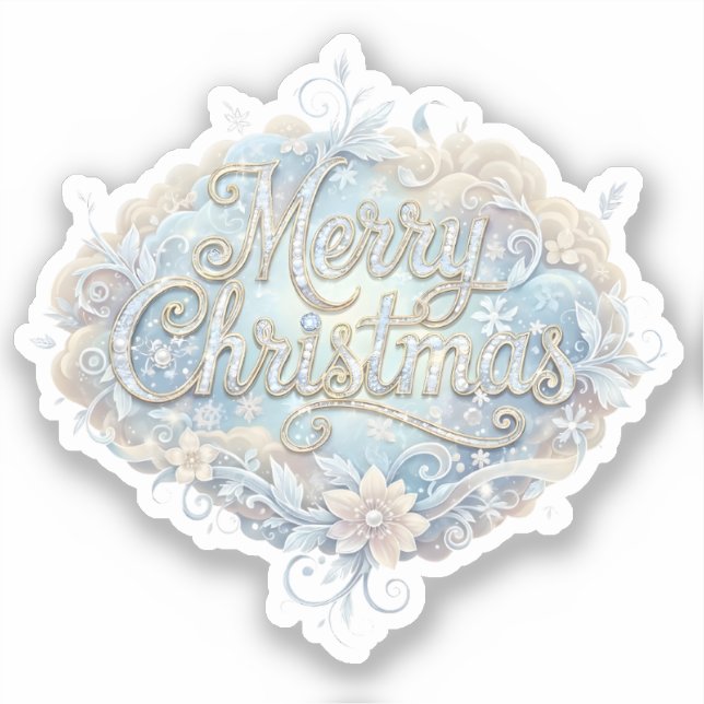 Merry Christmas Whimsical Typography (Front)