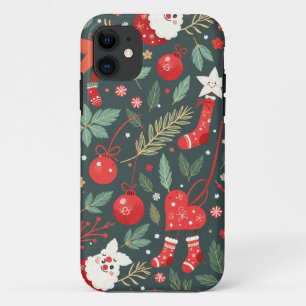 Merry Christmas Whimsy iPhone 11 Case