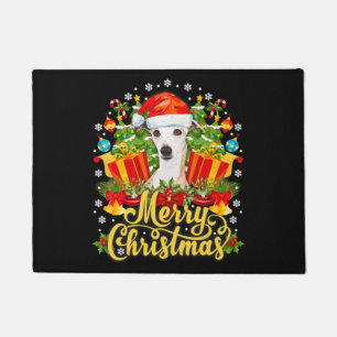 Merry Christmas Whippet Mom Dad Xmas Doormat