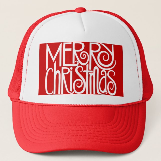 Merry Christmas White Hat (Front)