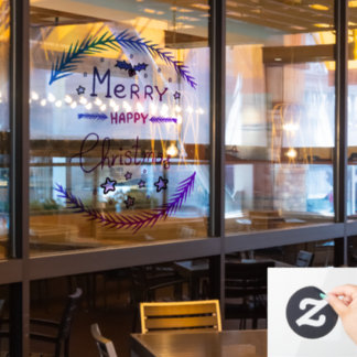 Merry Christmas Window Cling