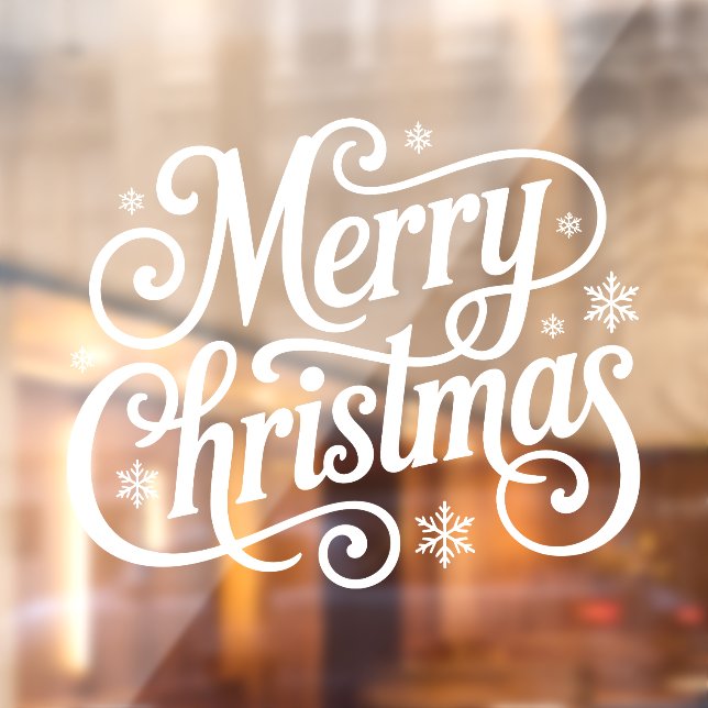 Merry Christmas Window Cling (Sheet 2)