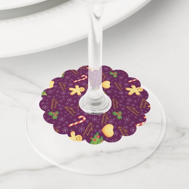 Merry Christmas Wine Tags (Close Up)