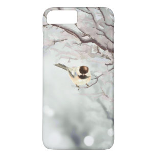 Merry Christmas Winter Frost Bird Nature Case-Mate iPhone Case