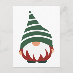 MERRY CHRISTMAS   Winter Holiday Gnome Postcard