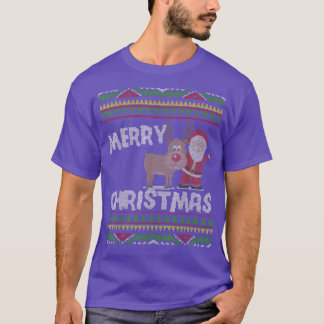 Merry Christmas Winter Ugly Christmas Sweater Sant