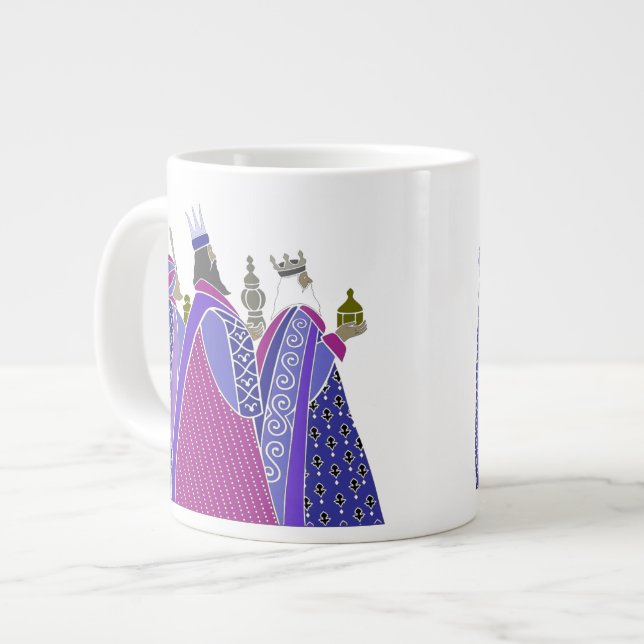 Merry Christmas - Wise Men Jumbo Mug (Front Left)