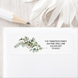 Merry Christmas Wishes For Family Cute Xmas Return Address Label
