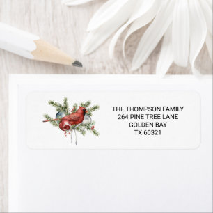 Merry Christmas Wishes For Family Cute Xmas Return Address Label