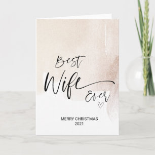 Merry Christmas Wishes For Wife from Husband Xmas Card