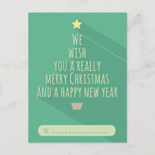 Merry Christmas Wishes Postcard