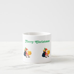 Merry Christmas Wishes Text Printed Speciality Nic Espresso Cup