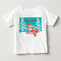 Merry Christmas with Baby Hippo