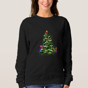 Merry Christmas With Cats And Christmas Tree Sweatshirt