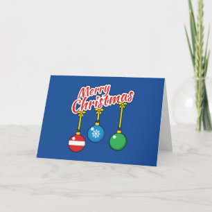 Merry Christmas with Hanging Balls Card