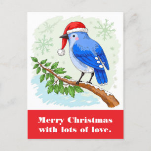Merry Christmas with lots of love. Postcard