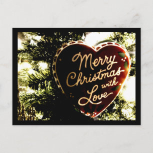 Merry Christmas with Love Postcard