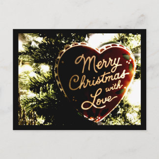 Merry Christmas with Love | Postcard