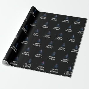 Merry Christmas with New Zealand flag Wrapping Paper