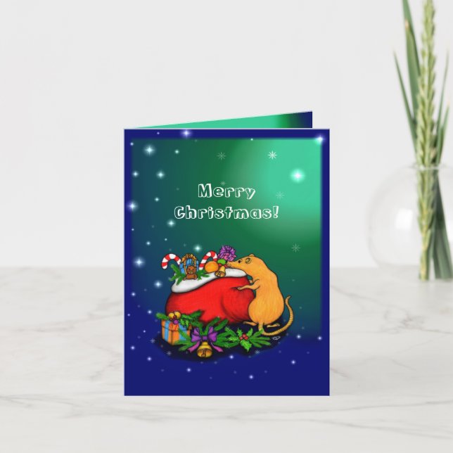 Merry Christmas with Rat Prince Card (Front)