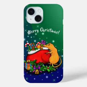 Merry Christmas with Rat Prince iPhone 15 Case