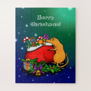 Merry Christmas with Rat Prince Jigsaw Puzzle