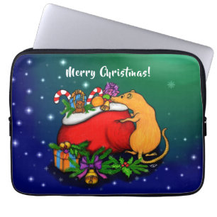 Merry Christmas with Rat Prince Laptop Sleeve