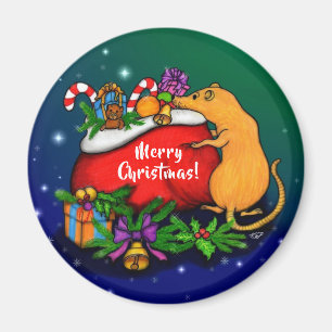 Merry Christmas with Rat Prince Magnet